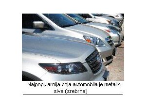 Metalik siva najpopularnija boja automobila