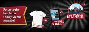 Postavite oglas i osvojite putovanje u Istanbul ili tablet