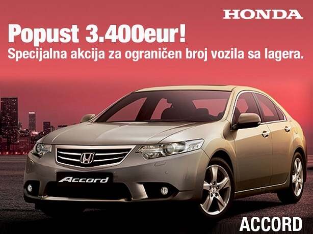 Honda Accord - velika akcija