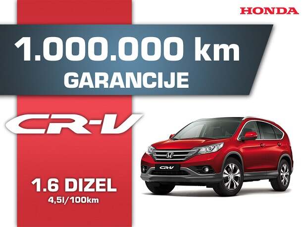1.000.000 KILOMETARA GARANCIJE U HONDI