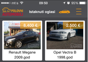 Nova verzija Android i iOS aplikacije Polovni automobili