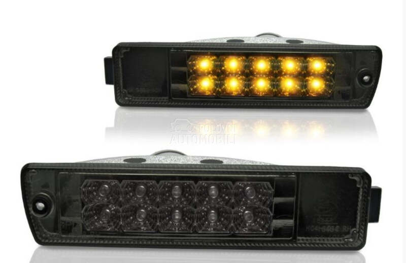 Crni LED migavci za Volkswagen Golf 2, Jetta