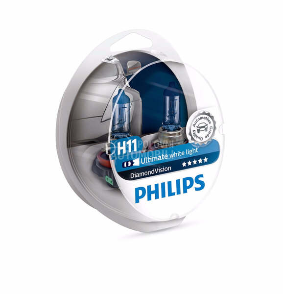 H11 PHILIPS 5000K BELA