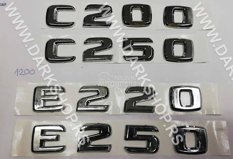 AUTO  OZNAKE MOTORA za Mercedes Benz C 200, C 250, E 220 ...