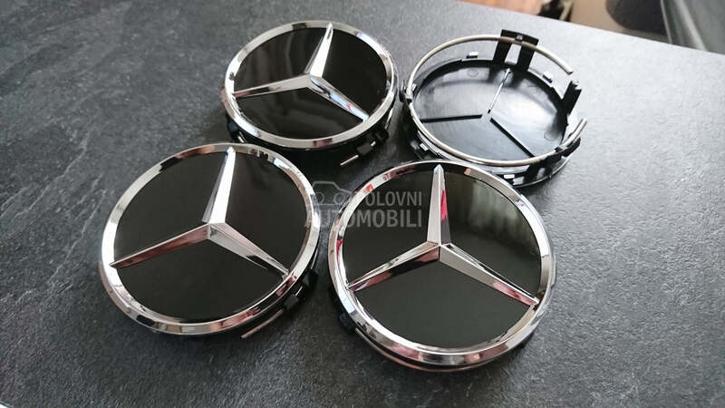 Cepovi felni 75mm SJAJNO CRNI za Mercedes Benz A 140, A 150, A 160 ...