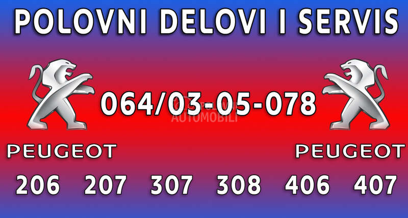 SENZOR RADILICE za Peugeot 206, 207, 307 ...