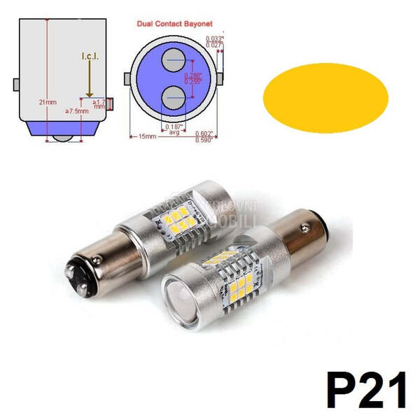 LED SIJALICE P21/5W - BAY15D  