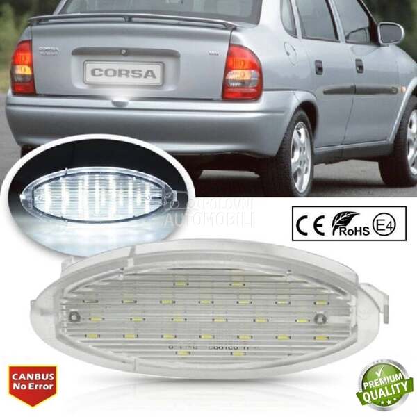 LED SIJALICE ZA TABLICE TIPSKE za Opel Tigra, Zafira, Agila ...