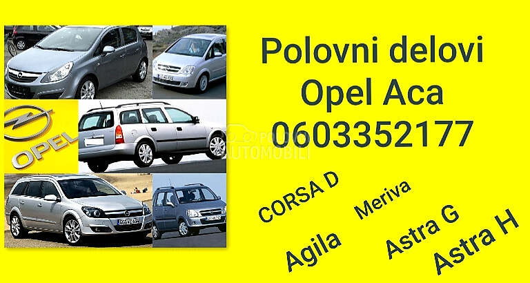 Delovi za Opel Agila 2003. god.