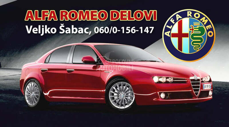 DElovi za Alfa Romeo 145, 146, 147 ... za Alfa Romeo 145, 146, 147 ...