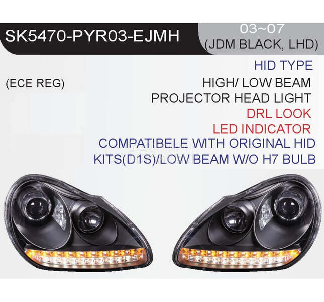 farovi ledtube xenon za Porsche Cayenne od 2003. do 2007. god.