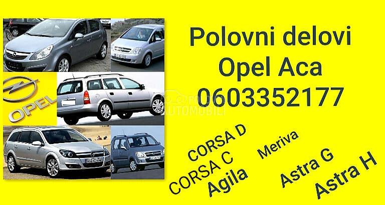 Delovi za Opel Meriva 2003. god.