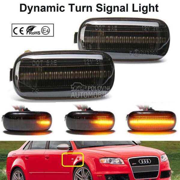 LED BOCNI DYNAMIC MIGAVCI za Audi A3, A4, A6 ...