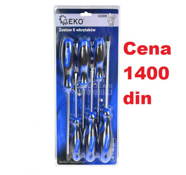 Set odvijača 6 Komada Hrom  