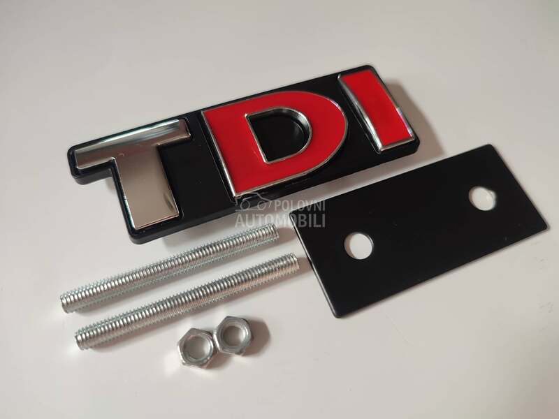 Natpis TDI za masku za Volkswagen Golf 1, EOS, Jetta ...