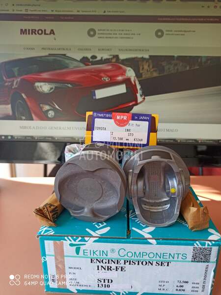 Klipovi i karike za Toyota Auris, Corolla, iQ ... od 2008. do 2016. god.