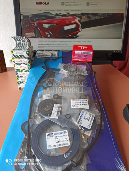 Karike.garnitura dihtunga.leza za Toyota Corolla, Yaris, Yaris Verso od 2000. do 2012. god.