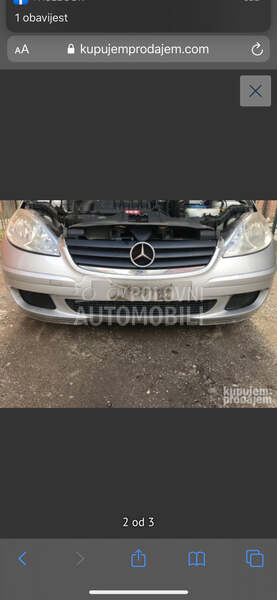 prednji branik w169 sivi za Mercedes Benz A Klasa, A 140, A 150 ... od 2004. do 2012. god.