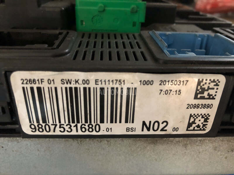 BSI za Peugeot 2008, 206, 208 ... od 2000. do 2021. god.
