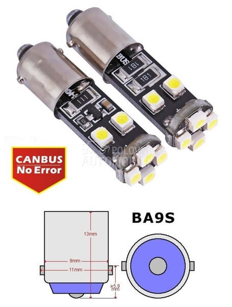 LED SIJALICE T4W - BA9S CANBUS  