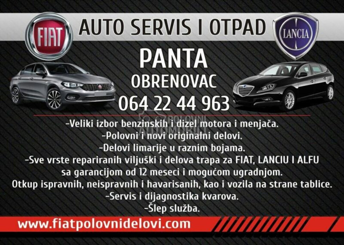 Ramena za Fiat Tipo od 2016. do 2020. god.