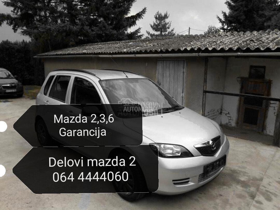 delovi 2.3.6 za Mazda 2, 3, 6 od 2002. do 2008. god.