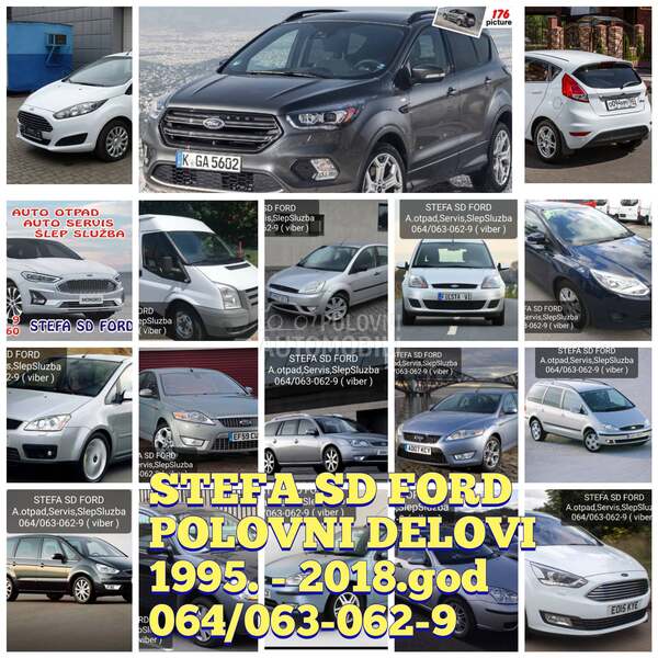 Polovni originalni delovi za Ford B-Max, C-Max, Cougar ... od 1995. do 2018. god.