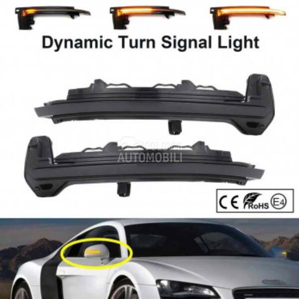 LED DYNAMIC MIGAVAC RETROVIZOR za Audi TT, R8, TT RS od 2016. do 2018. god.