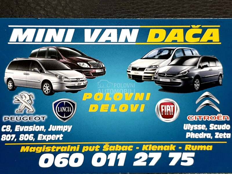 Peugeot 807 HDI 2007. god. -  kompletan auto u delovima
