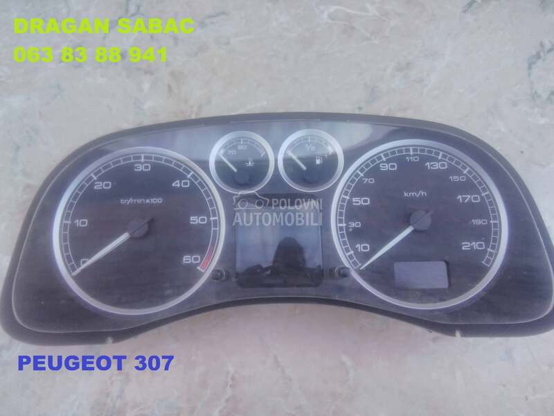 Kilometar sat - brzinomer za Peugeot 206, 308, 106 ... od 1996. do 2009. god.