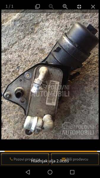 Hladnjak ulja sa kucistem 2.0 za Opel Insignia od 2009. do 2012. god.