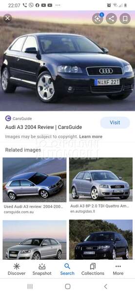 Prednjica cela za Audi A3 od 2004. do 2005. god.