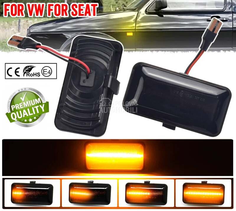 LED BOCNI DYNAMIC MIGAVCI za Volkswagen Vento, Golf 3, Ostalo