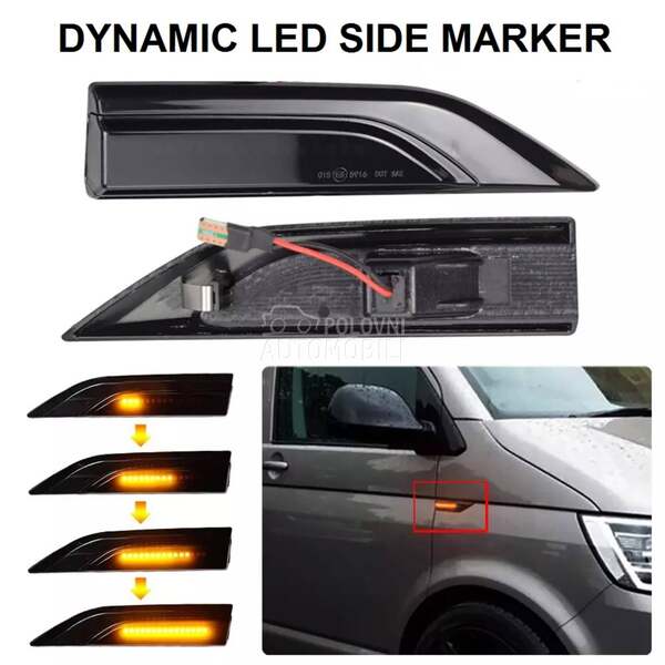LED BOCNI DYNAMIC MIGAVCI za Volkswagen Caddy, Ostalo