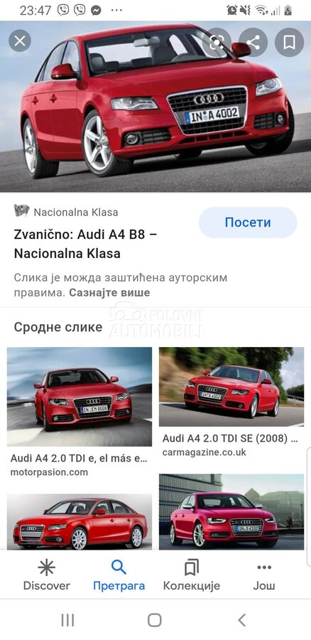 Audi A4 2010. god. -  kompletan auto u delovima