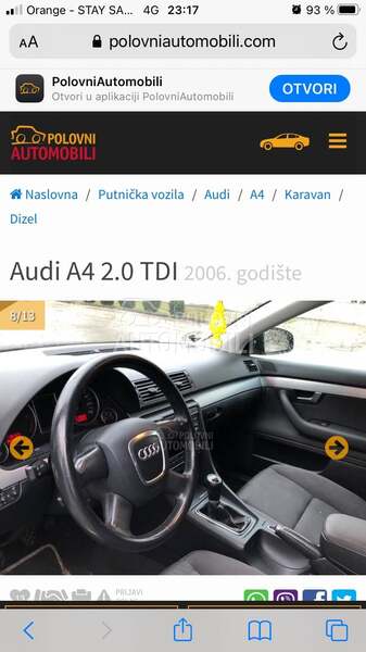 ISTRUMENT TABLA za Audi A4 od 2000. do 2010. god.