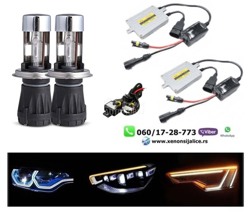 Xenon komplet set h4 8000k ksenon  