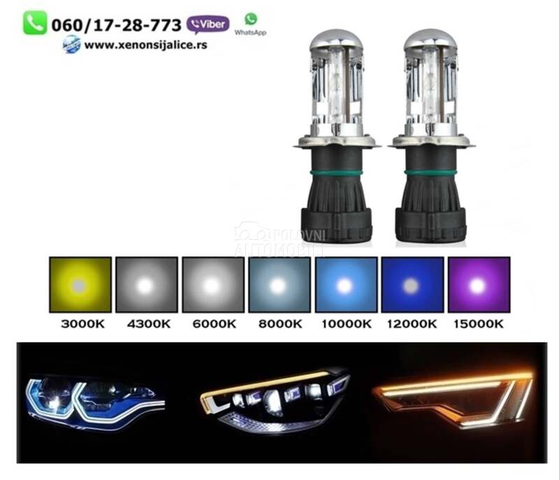Xenon sijalica dc h4 8000k ksenon  