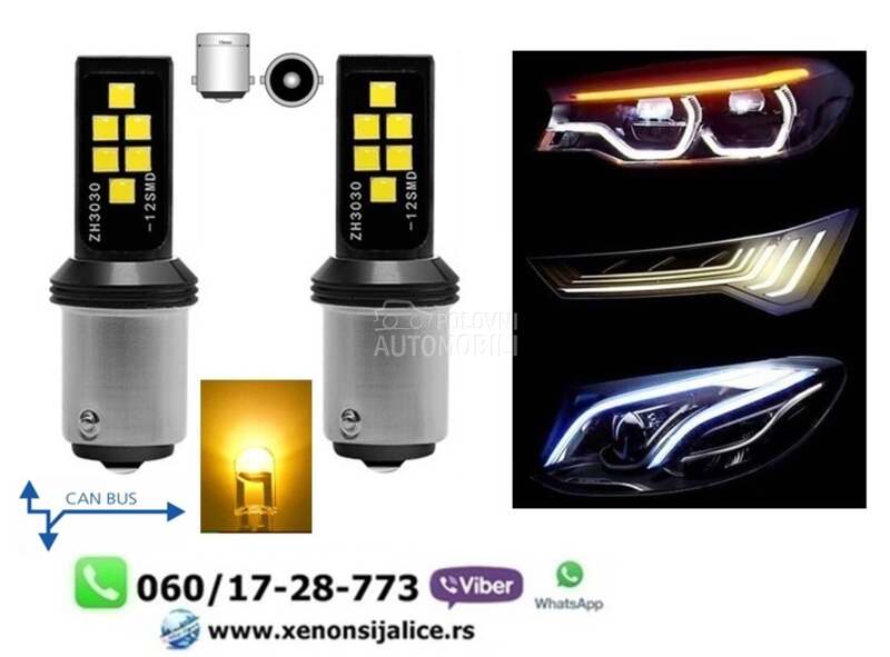 P21 led sijalice zute kan bus  