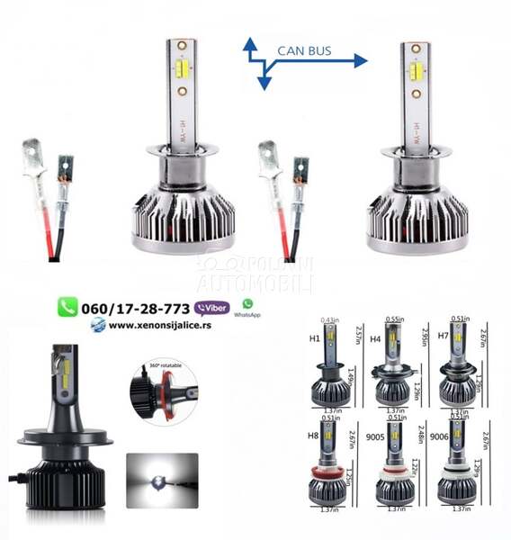 H1 led sijalice model skyline kan bus  