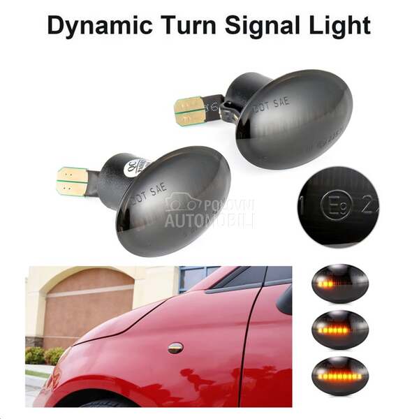 LED BOCNI DYNAMIC MIGAVCI za Fiat 500, 500L, Ostalo