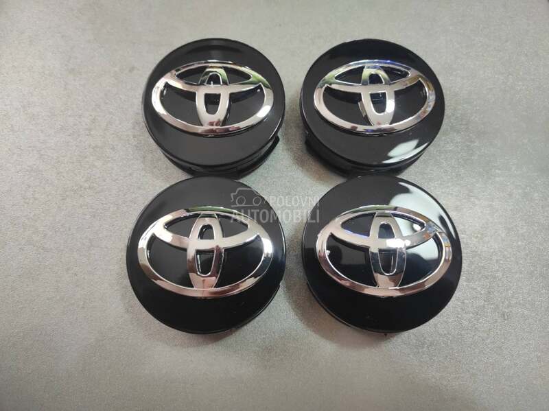 Čepovi za alu felne crni 62mm za Toyota 