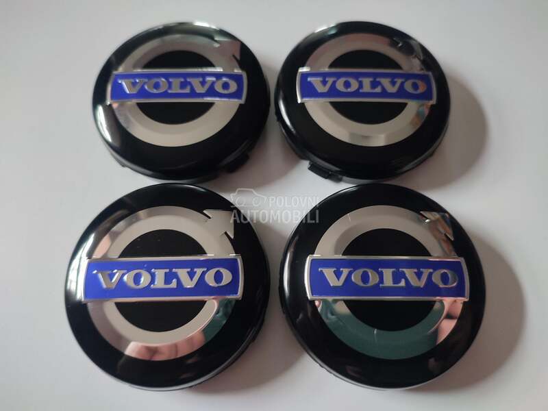 Čepovi za alu felne crni 64mm za Volvo S60, S90, V40 ...