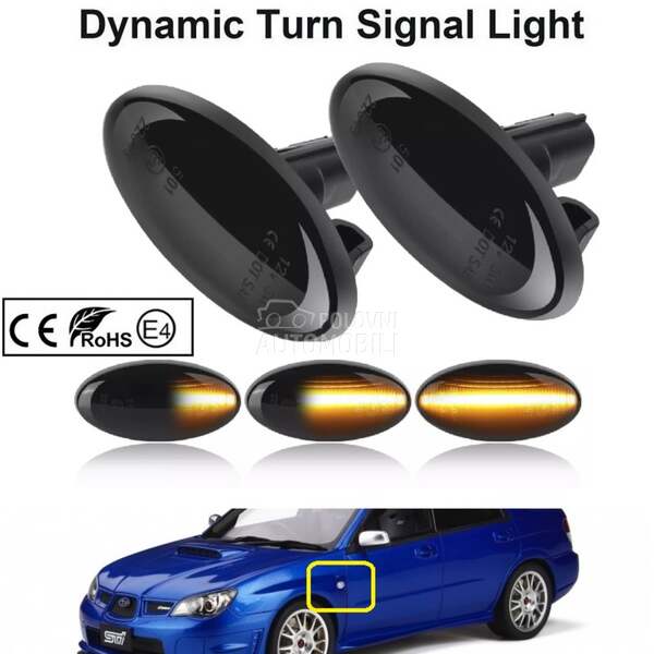 LED BOCNI DYNAMIC MIGAVCI za Subaru Forester, Impreza, Ostalo