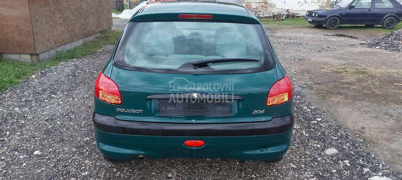 gepek vrata maslinasto zeleni za Peugeot 206