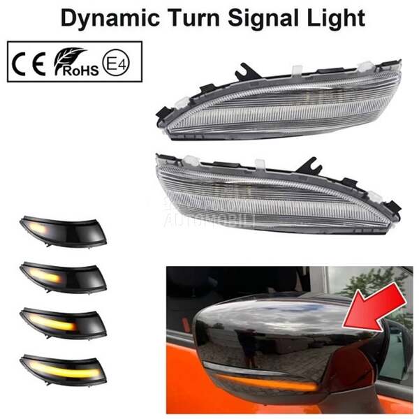 LED DYNAMIC MIGAVCI RETROVIZOR za Renault Clio, Captur, Ostalo