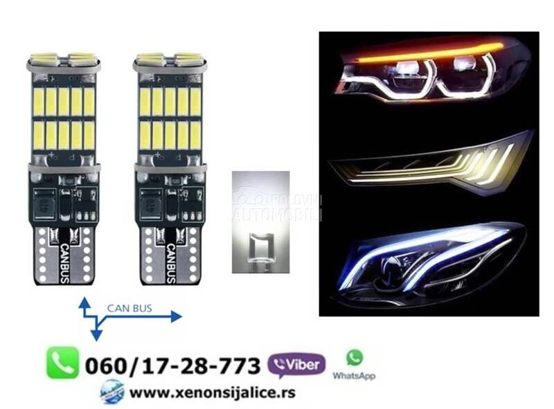 T10 led sijalice bele kan bus  