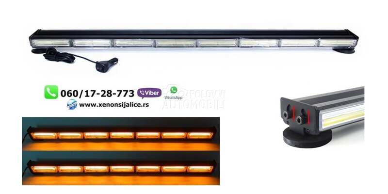 Led rotacija 120cm x 9cm zuta  