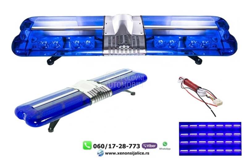 Led rotacija 120cm x 32cm plava  