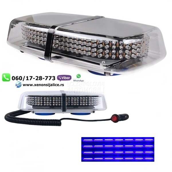 Led blinker 30cm x 8cm plavi  